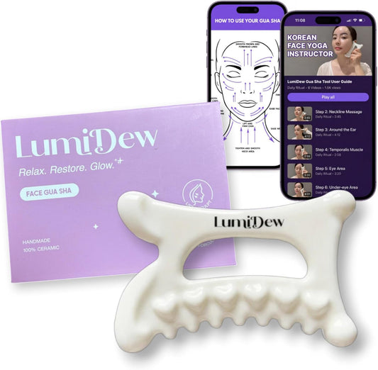 LumiDew Ceramic Gua Sha